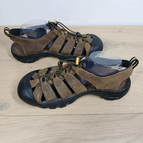 KEEN Brown Leather Newport H2 Waterproof Closed Toe Hiking Fisherman Sandal 1636 KEEN Brown Leather Newport H2 Waterproof Closed Toe Hiking  main image 3